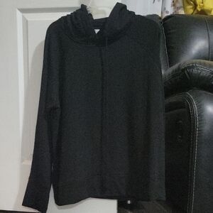 Athletic Works Black Cowl Neck Sweater